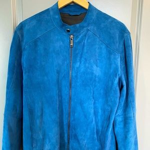 Genuine suede leather jacket